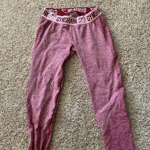 Gymshark Flex Leggings - Beet Marl/Chalk Pink